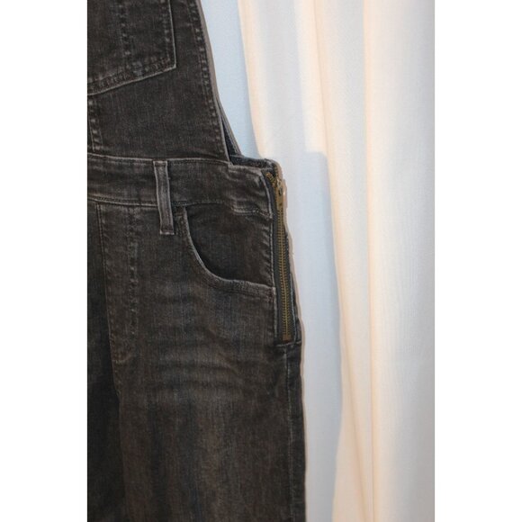 Levi's Women's Skinny Overalls Size 28 Black Ankle Ranch Farm Cowgirl Western - Picture 4 of 10